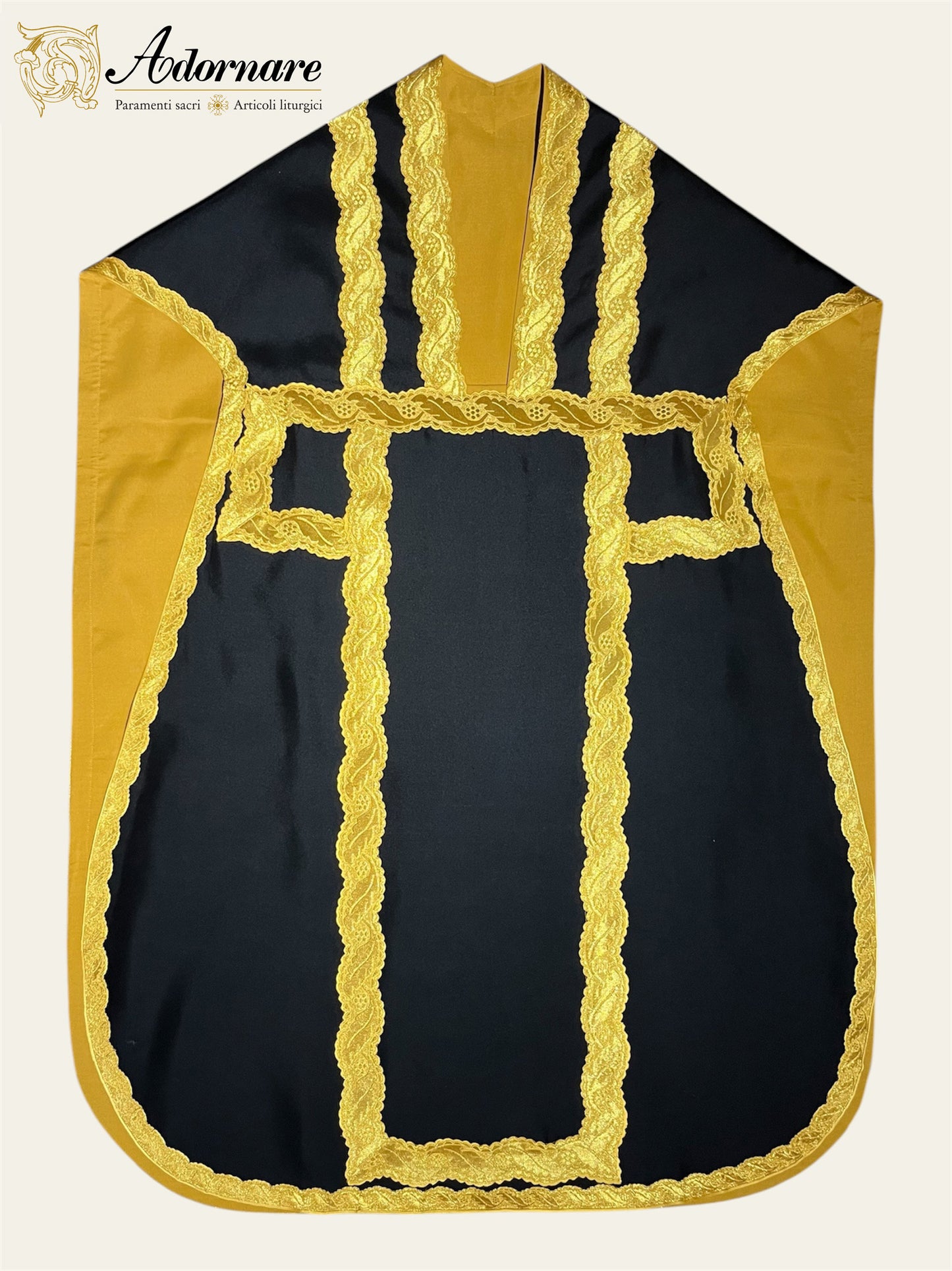 Silk Dupioni Italian-cut Roman Chasuble - Low Mass Set / Pianeta Romana in Seta