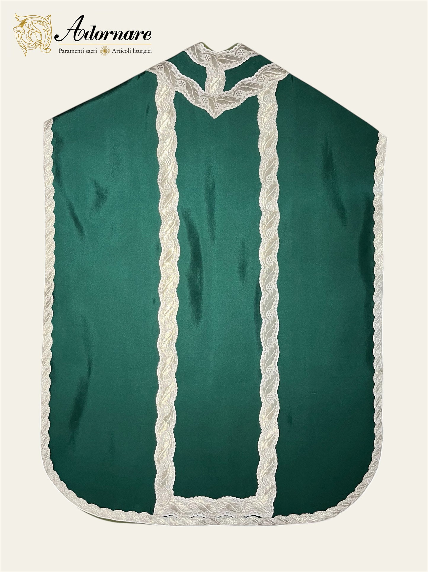 Silk Dupioni Italian-cut Roman Chasuble - Low Mass Set / Pianeta Romana in Seta