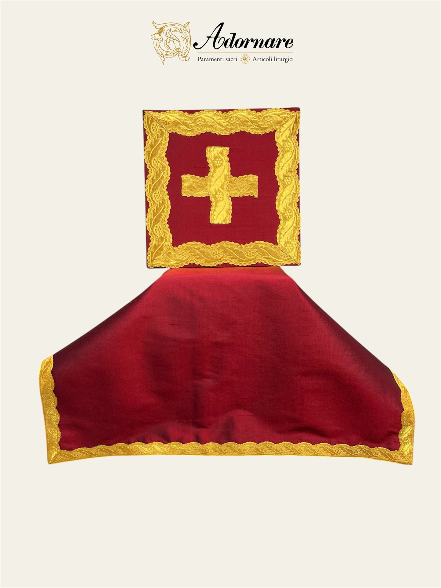 Silk Dupioni Italian-cut Roman Chasuble - Low Mass Set / Pianeta Romana in Seta