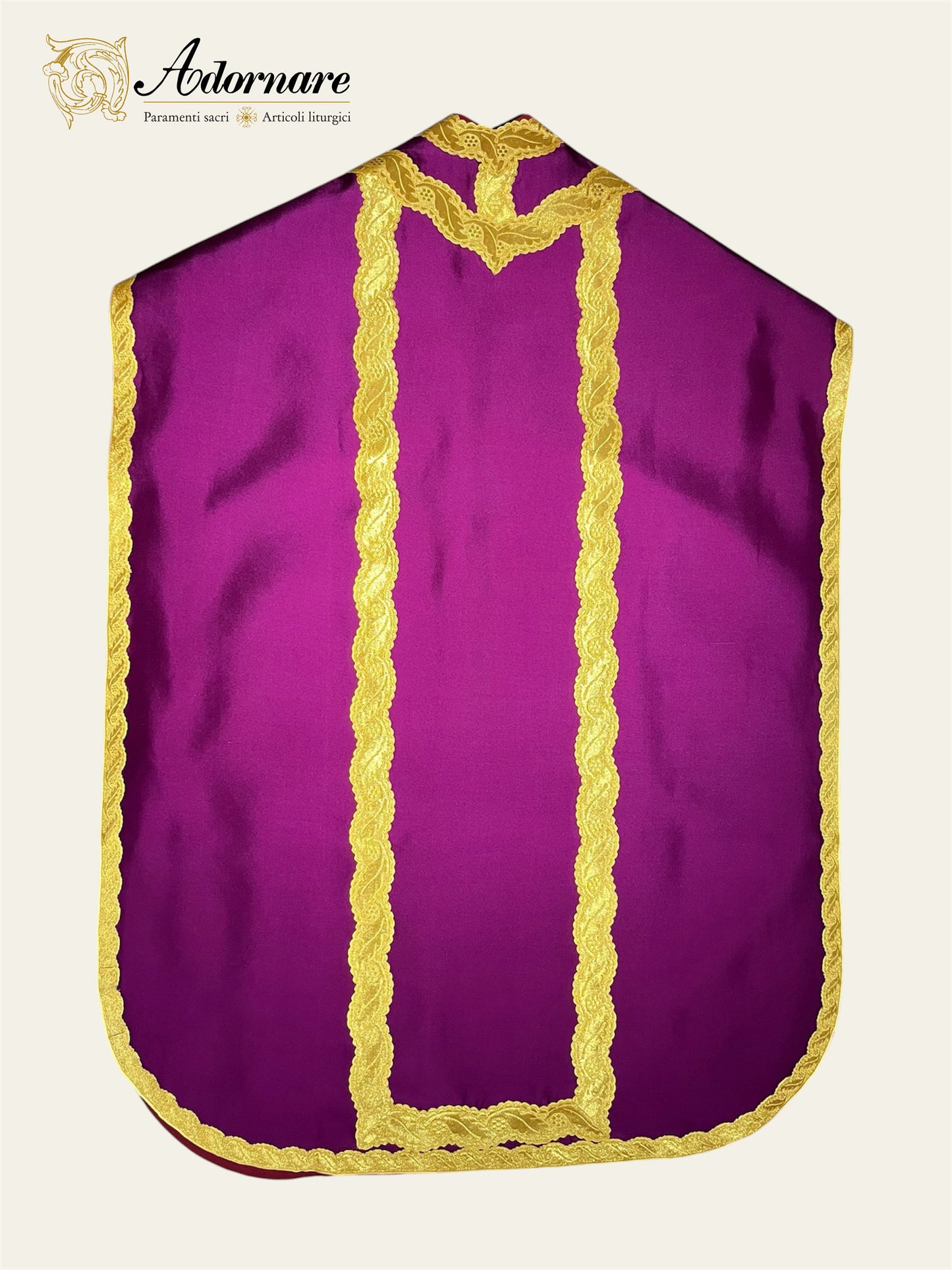 Silk Dupioni Italian-cut Roman Chasuble - Low Mass Set / Pianeta Romana in Seta