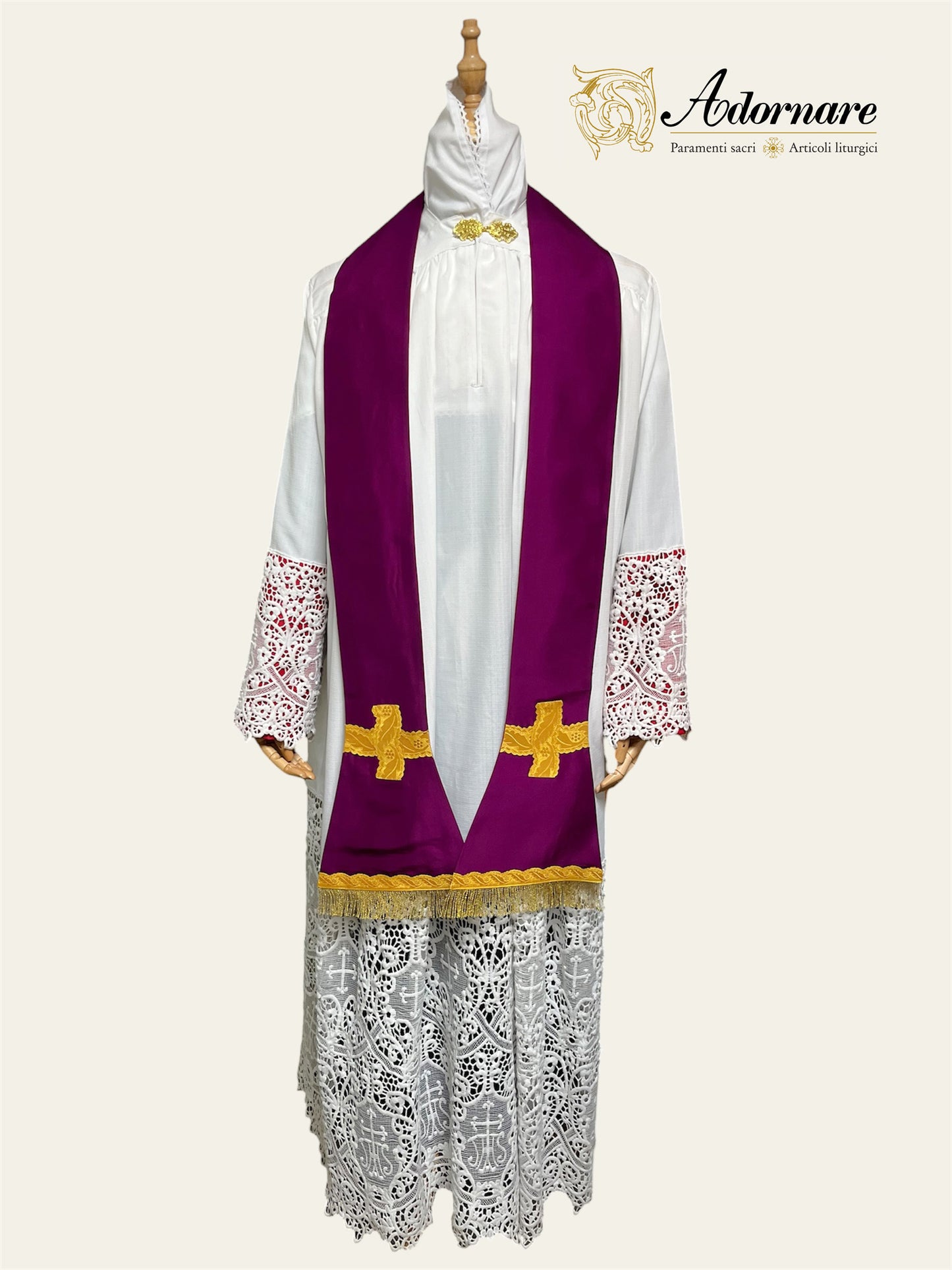 Silk Dupioni Italian-cut Roman Chasuble - Low Mass Set / Pianeta Romana in Seta