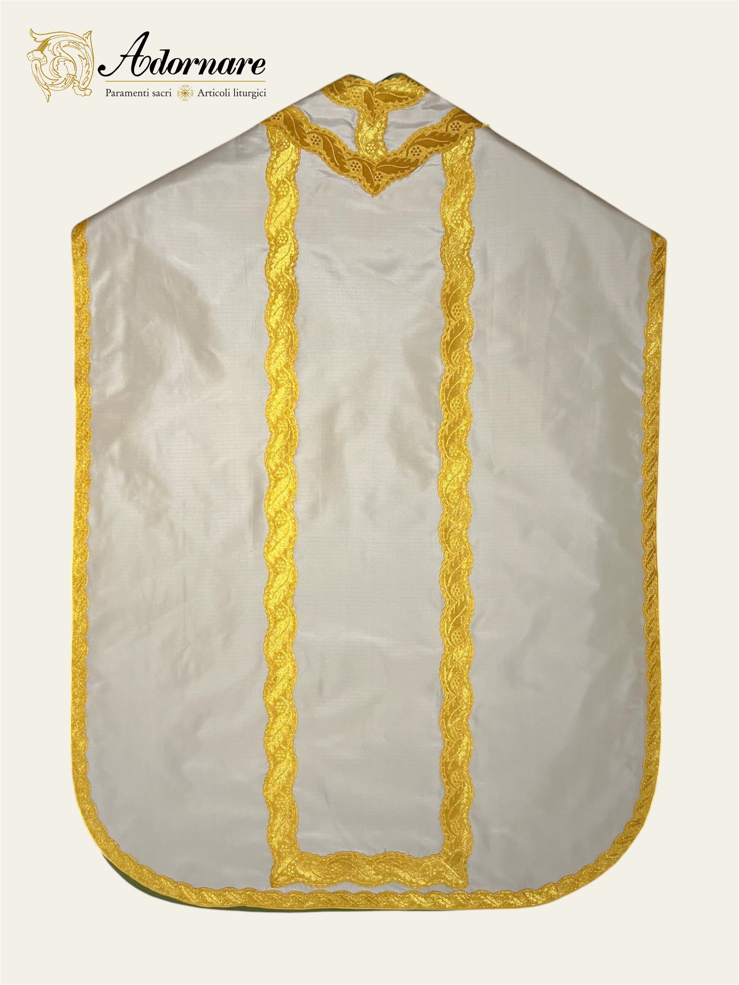 Silk Dupioni Italian-cut Roman Chasuble - Low Mass Set / Pianeta Romana in Seta