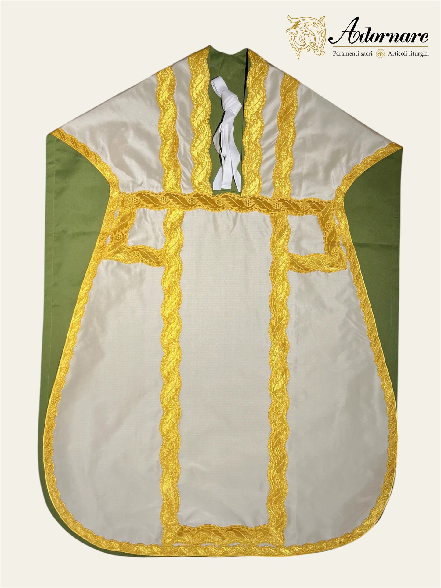 Silk Dupioni Italian-cut Roman Chasuble - Low Mass Set / Pianeta Romana in Seta