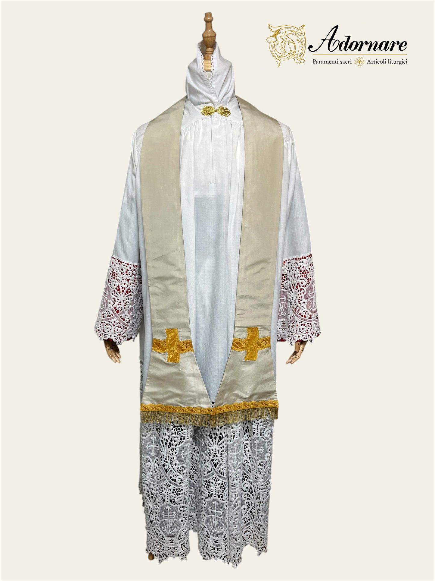 Silk Dupioni Italian-cut Roman Chasuble - Low Mass Set / Pianeta Romana in Seta