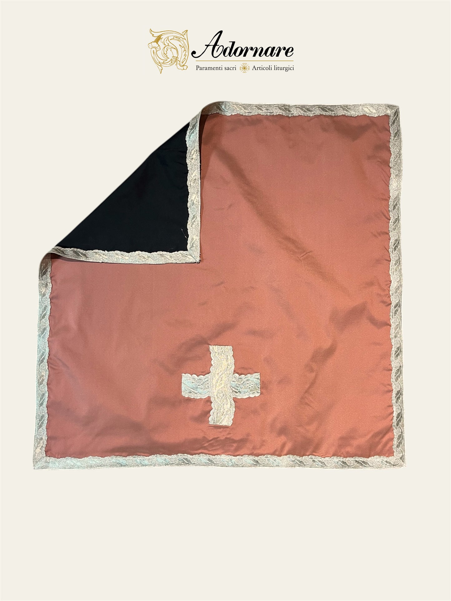 Silk Taffeta Reversible French Travel Set (Rose/Black) / Pianeta Francese bicolore in pura seta